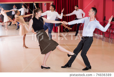 Couples dancing active swing Couples dancing active swing 74836389