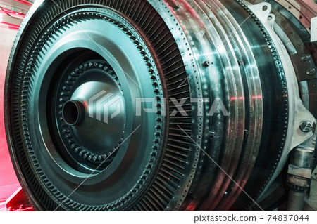 A structural element of a turbine with blades for aviation and power generation. A structural element of a turbine with blades for aviation and power generation. 74837044