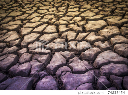 Dry soil background 74838454