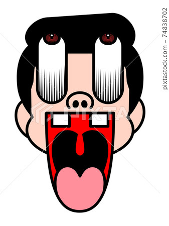 Bald, deformed, wig, disgusting, eyeball, surprise, impact, gag, manga Bald, deformed, wig, disgusting, eyeball, surprise, impact, gag, manga 74838702