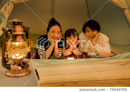 Glamping pretend at home time and family refrain from going out Glamping pretend at home time and family refrain from going out 74840760