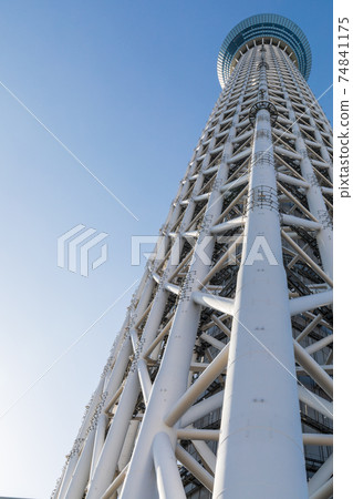 Tokyo Sky Tree and clear sky 74841175