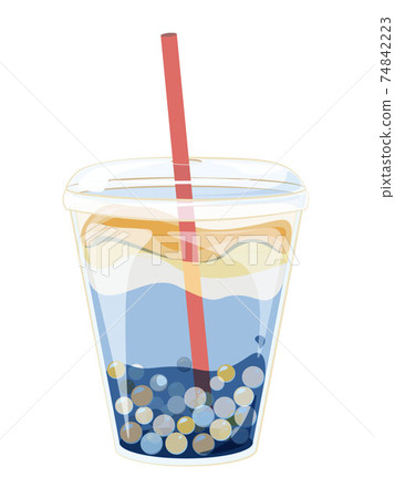 Bubble tea. Vector 74842223