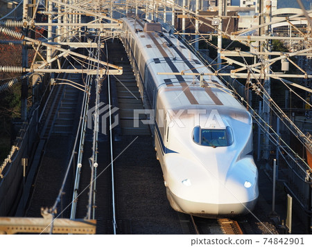 At Shinkansen N700A Honcho Crossing Bridge 74842901