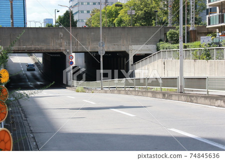 Underpass of Shiromi-dori passing through the Osaka Loop Line 74845636