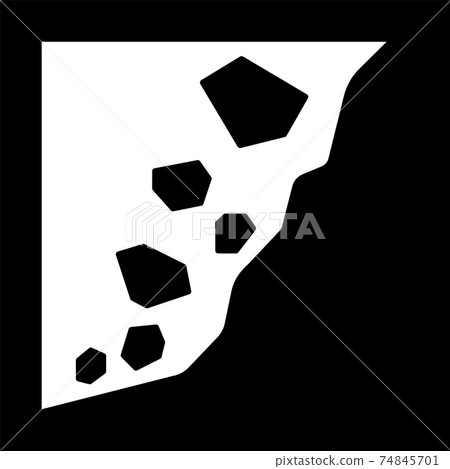 Pictogram of landslide 74845701