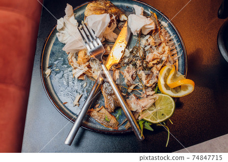 a half eaten plate of food. Everyone's got to eat. a half eaten plate of food. Everyone's got to eat. 74847715