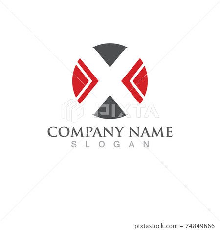 X Letter Logo Template vector icon-插圖素材 [74849666] - PIXTA圖庫