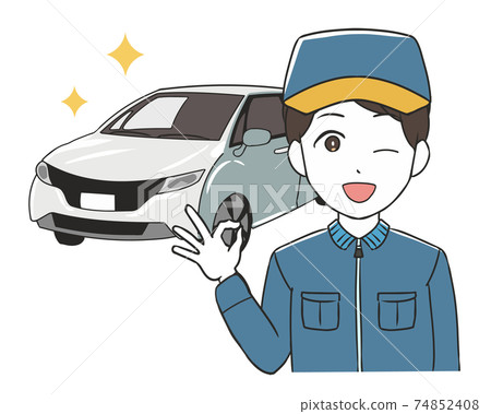 Auto mechanic male okay ordinary car Auto mechanic male okay ordinary car 74852408