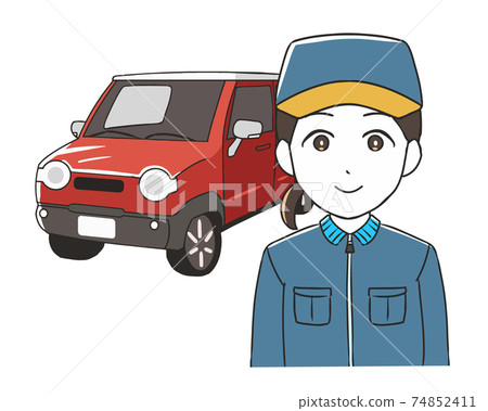 Auto mechanic female light car Auto mechanic female light car 74852411