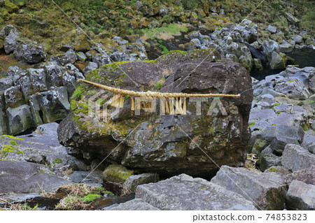 [宮崎縣]高千穗峽谷中奇八的動力石 74853823