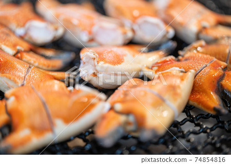 Jona Club (crab claw) charcoal-grilled on a shichirin Jona Club (crab claw) charcoal-grilled on a shichirin 74854816