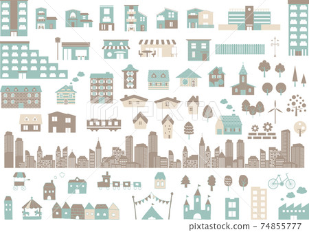 Various types of building sets 74855777