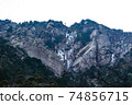 Mt. Gozaisho mountain climbing Fujiuchi wall seen from the back mountain trail 74856715