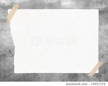 Paper pasted on a concrete wall-there are multiple variations Paper pasted on a concrete wall-there are multiple variations 74857378