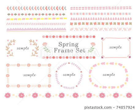 Cute spring frameset - Stock Illustration [74857924] - PIXTA