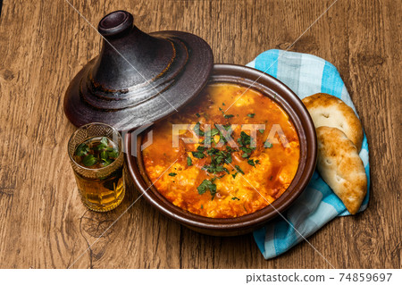 North African clay pot dishes (Tagine) North African clay pot dishes (Tagine) 74859697