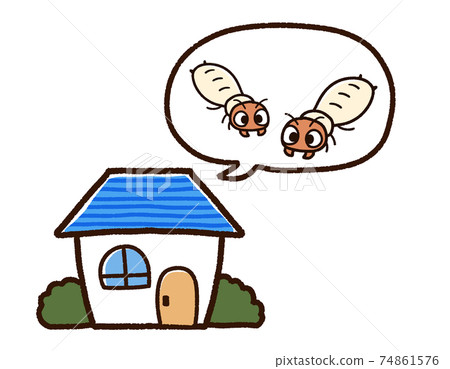 House and termites - Stock Illustration [74861576] - PIXTA