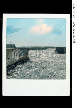 Sea scenery Pola style material Sea scenery Pola style material 74861954