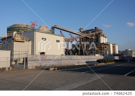 Shimonoseki Biomass Power Plant Construction Work Shimonoseki Biomass Power Plant Construction Work 74862420