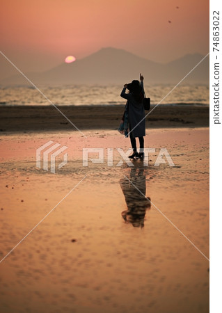 Beautiful sunset light, Dadaepo, spring trip Beautiful sunset light, Dadaepo, spring trip 74863022