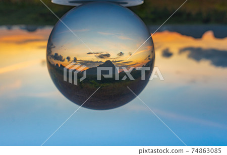 flip view of Samed Nang Chee inside the crystal ball flip view of Samed Nang Chee inside the crystal ball 74863085