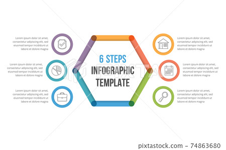 6 Steps Infographics 6 Steps Infographics 74863680
