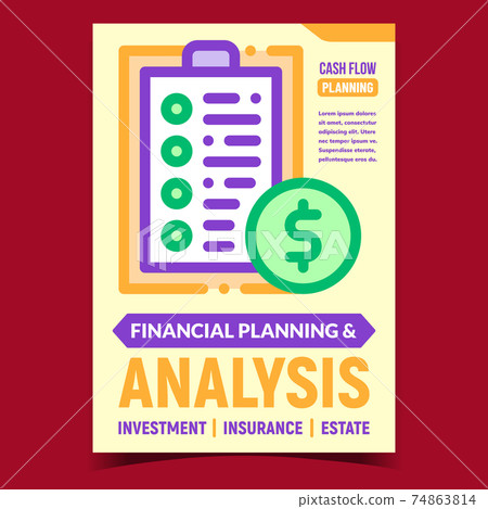 Finance Planning And Analysis Promo Poster Vector Finance Planning And Analysis Promo Poster Vector 74863814