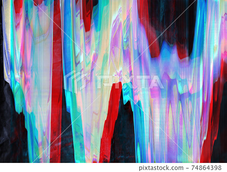 Glitch interlaced textured futuristic background Glitch interlaced textured futuristic background 74864398
