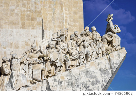 The Padrao dos Descobrimentos, Monument to the Discoveries in the Belem district of Lisbon, Portugal The Padrao dos Descobrimentos, Monument to the Discoveries in the Belem district of Lisbon, Portugal 74865902
