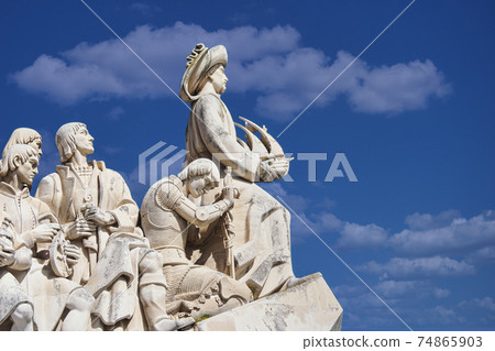 The Padrao dos Descobrimentos, Monument to the Discoveries in the Belem district of Lisbon, Portugal The Padrao dos Descobrimentos, Monument to the Discoveries in the Belem district of Lisbon, Portugal 74865903