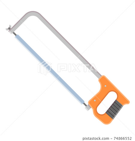 Hacksaw flat style vector icon isolated 74866552