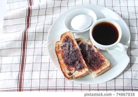 Ogura toast cafe plate style Ogura toast cafe plate style 74867838