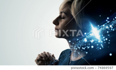 冥想女人正念 74869597