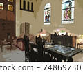 Church interior background 74869730