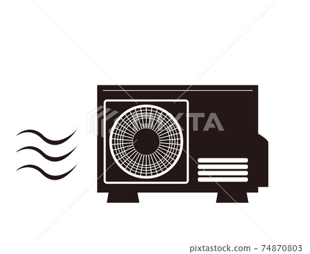Vector illustration of the outdoor unit of the... - Stock Illustration ...
