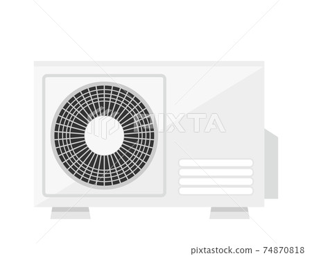 Vector illustration of the outdoor unit of the air conditioner Vector illustration of the outdoor unit of the air conditioner 74870818