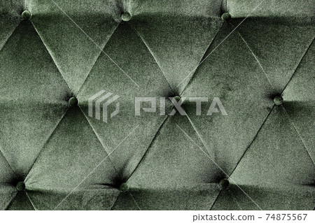Green cloth sofa texture background.Concept of closeup upholstery. velvet Green cloth sofa texture background.Concept of closeup upholstery. velvet 74875567