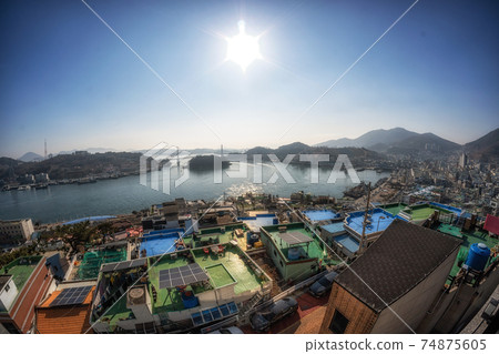 Yeosu city view from Gosodong 74875605