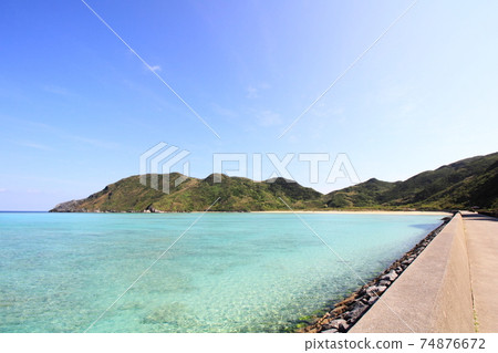 Tonaki Island Agarihama海灘 74876672