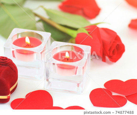 rose and a box with rings rose and a box with rings 74877488