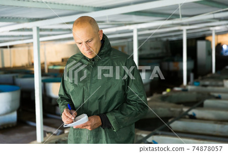 Male checking trout growth 74878057