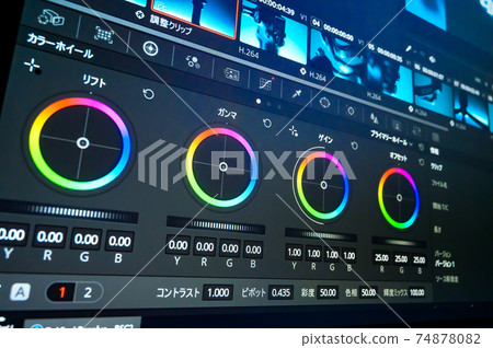Video editing screen_color grading 74878082