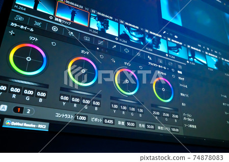 Video editing screen_color grading 74878083