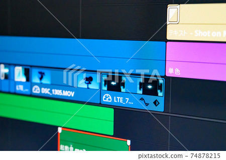 Video editing screen_Timeline being edited 74878215