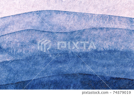Abstract art background navy blue colors. Watercolor denim waves pattern. Abstract art background navy blue colors. Watercolor denim waves pattern. 74879019