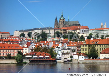 Prague Castle and Vltava River 74880201