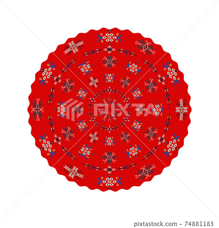 Romanian round design element 7 74881183