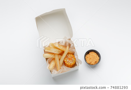 Crispy fried food and lunch delivery to home or work 74881293