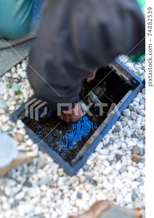Water meter replacement work 74882539